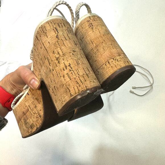 Schutz Maxima Cutout Platform  clogs sandals lace up Size 7,5 - Picture 6 of 8